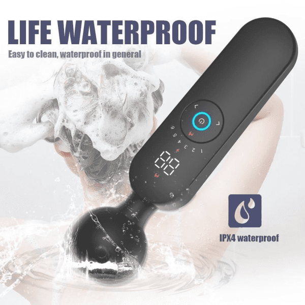 VIBRADOR MASSAGEADOR RECARREGÁVEL ARES 12 VIBRAÇÕES E 6 VELOCIDADES COM AQUECIMENTO - Imagem 3