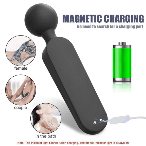 VIBRADOR MASSAGEADOR RECARREGÁVEL ARES 12 VIBRAÇÕES E 6 VELOCIDADES COM AQUECIMENTO - Imagem 4
