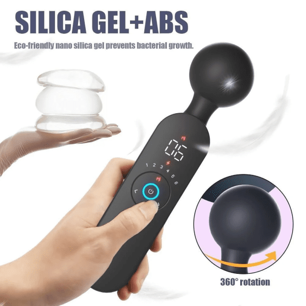 VIBRADOR MASSAGEADOR RECARREGÁVEL ARES 12 VIBRAÇÕES E 6 VELOCIDADES COM AQUECIMENTO - Imagem 6