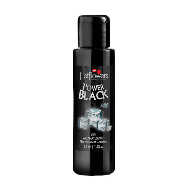 GEL COMESTÍVEL ICE POWER BLACK 35ML HOT FLOWERS