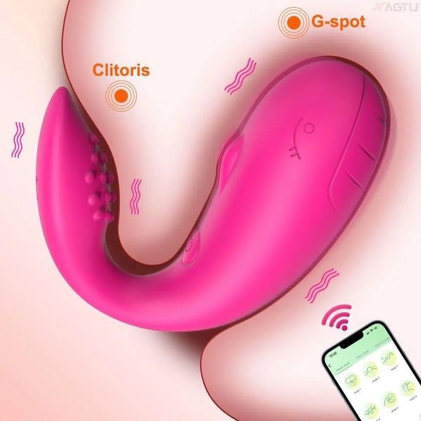 VIBRADOR BALEIA DE  APLICATIVO ESTIMULADOR PONTA 10 VIBRAÇÕES - Imagem 3