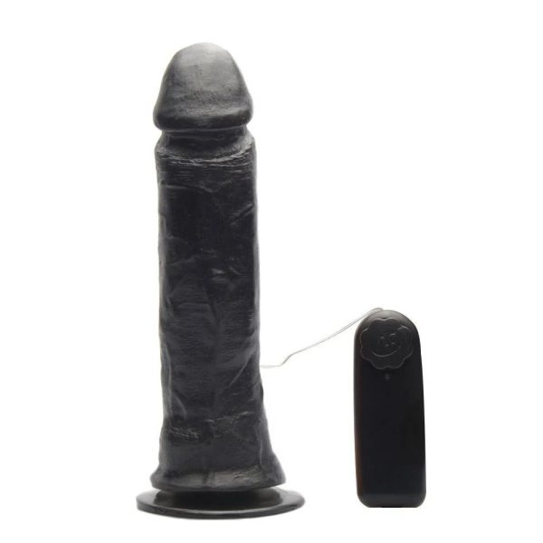 PROTESE COM VIBRO GARANHÃO 20 X 4,4 CM PRAZER E CIA - Imagem 3