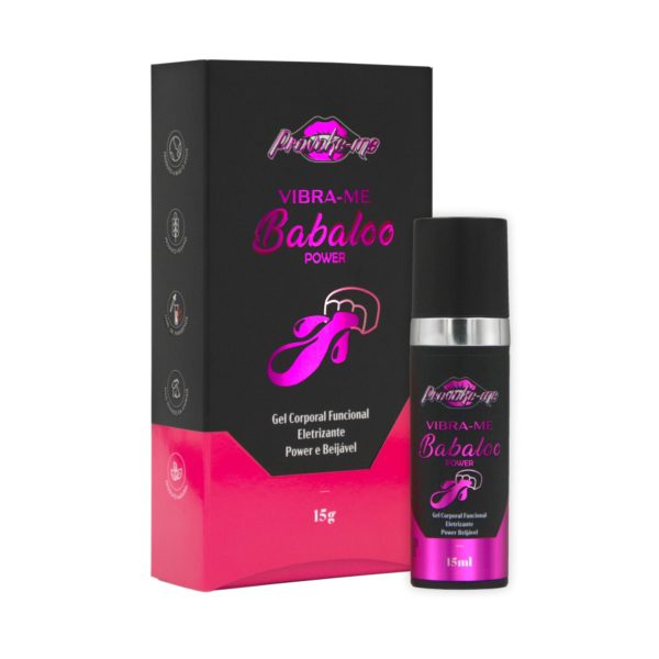 VIBRA-ME BABALOO POWER GEL ELETRIZANTE BEIJÁVEL 15G PROVOKE-ME