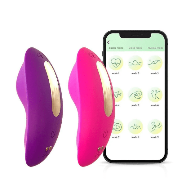 VIBRADOR DE CALCINHA APLICATIVO SLOW 9 VIBRAÇÕES RECARREGÁVEL