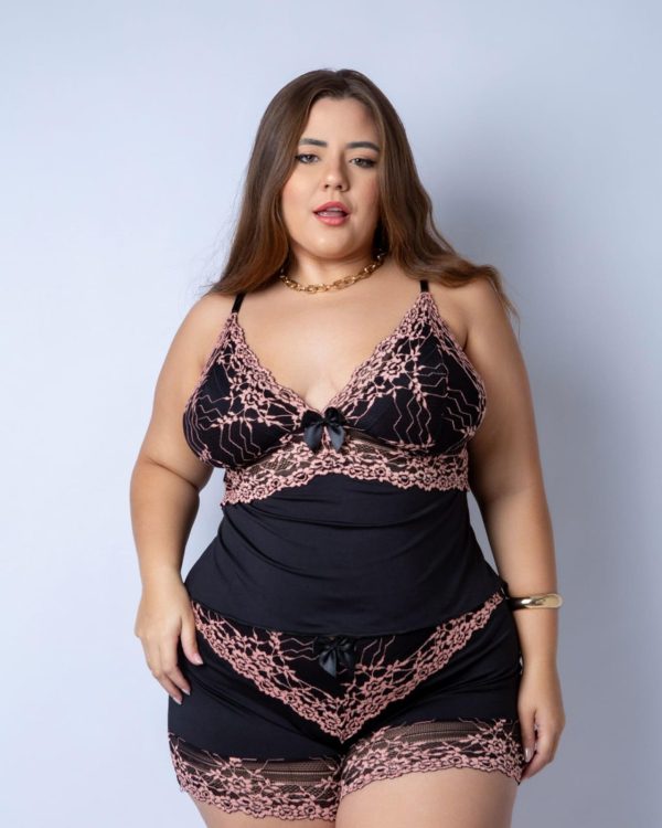 CONJUNTO BABY DOLL VANESSA PLUS SIZE - Imagem 7