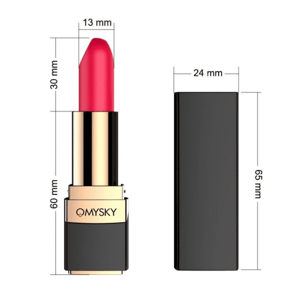 VIBRADOR BATOM QMYSKY USB 10 VIBRAÇÕES - Imagem 2