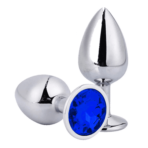 PLUG ANAL (G) DE METAL COM PEDRA ARREDONDADA - Imagem 7