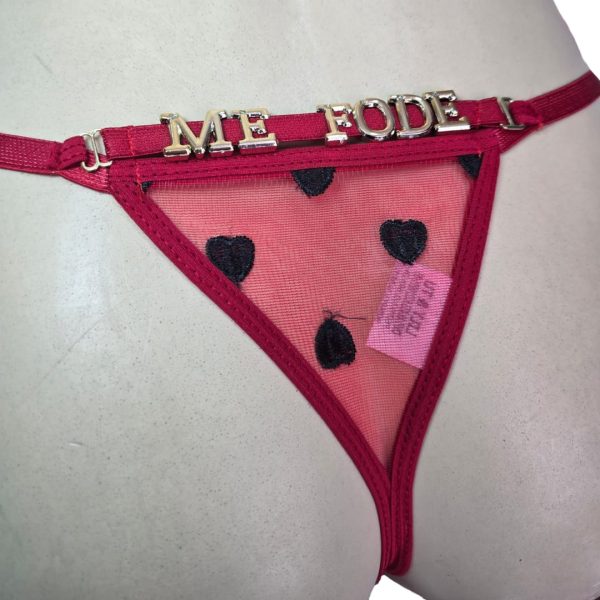 CALCINHA SECRETARIA FIO CORAÇÃO PERSONALIZADA - Imagem 4