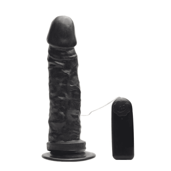 PROTESE COM VIBRO GARANHÃO 19,2 X 4,5CM PRAZER E CIA - Imagem 3
