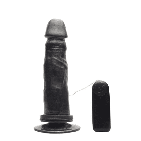PROTESE COM VIBRO GARANHÃO 17,2 X 4CM PRAZER E CIA - Imagem 3