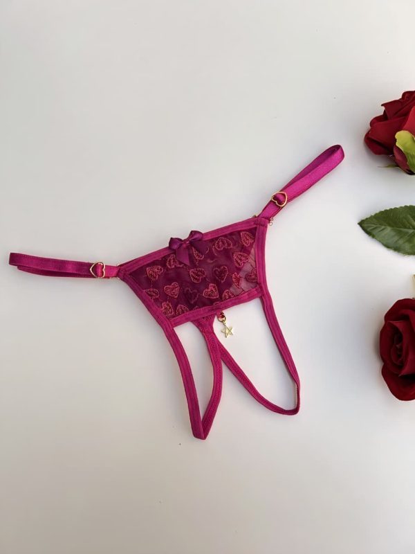 CALCINHA SECRETARIA FIO CORAÇÃO PERSONALIZADA LUXO - Imagem 24