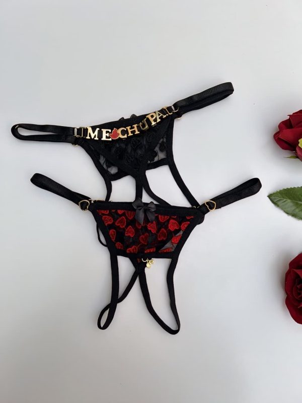 CALCINHA SECRETARIA FIO CORAÇÃO PERSONALIZADA LUXO - Imagem 26