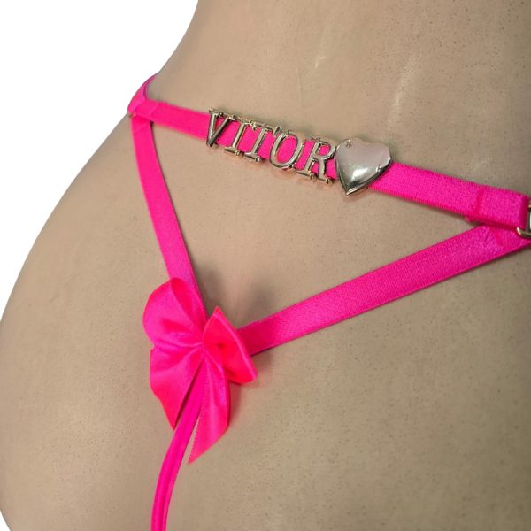 CALCINHA FIO DENTAL LAÇO PERSONALIZADA RENDA - Imagem 5
